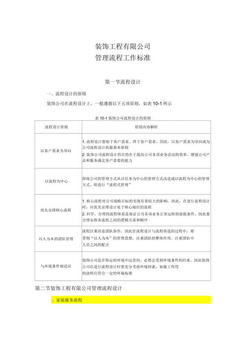 装修公司管理流程表.docx