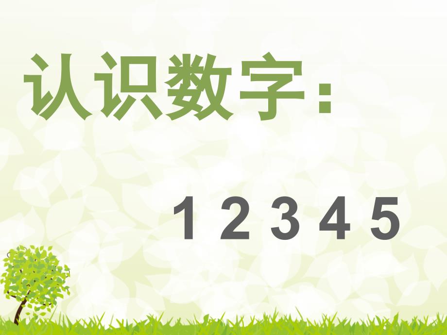 认识数字1PPT课件.ppt_第2页