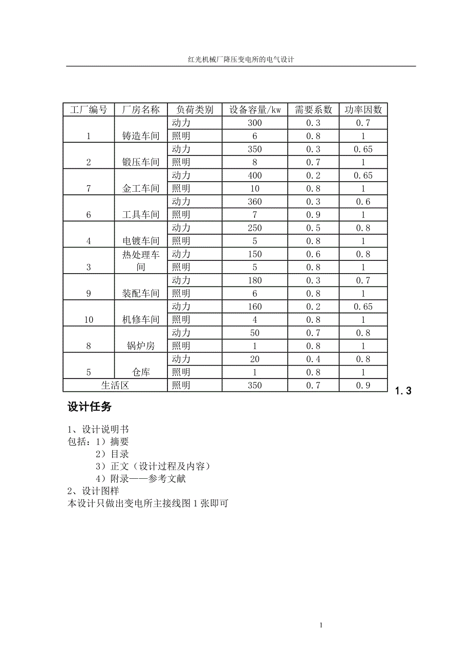 红光机械厂降压变电所的电气设计.doc_第3页
