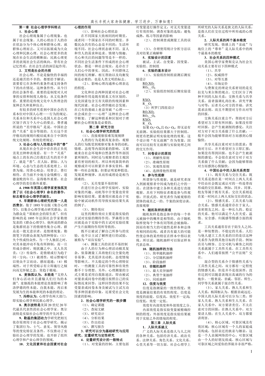 社会心理学笔记沙莲香主编高长丰制作.doc_第1页