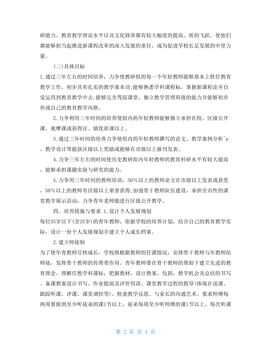 骨干教师青年教师培养中长期发展规划.doc_第2页