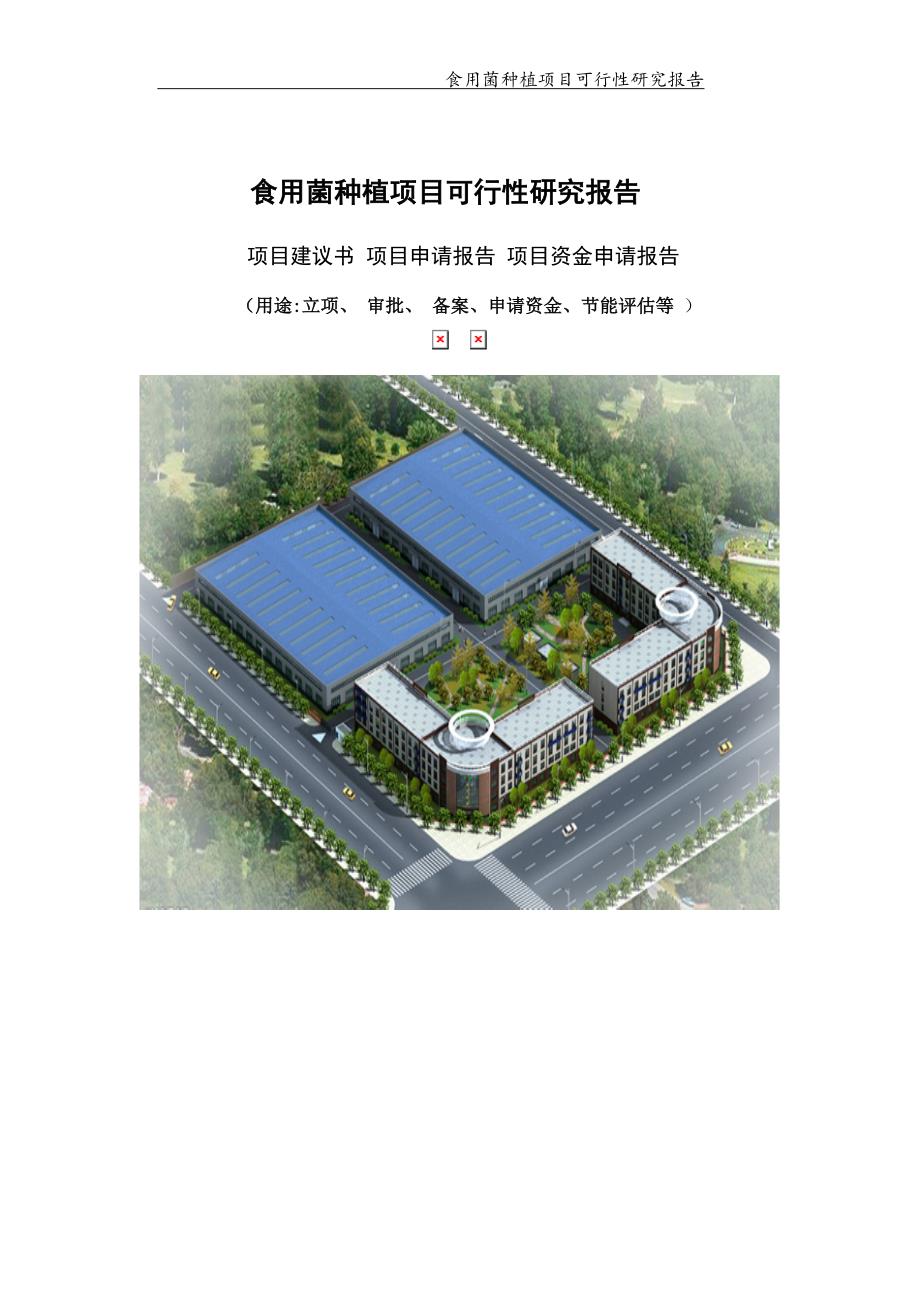 食用菌种植项目可行性研究报告可编辑案例.doc_第1页