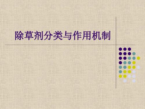 除草剂的种类.ppt