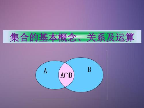 集合的基本概念关系及运算.ppt