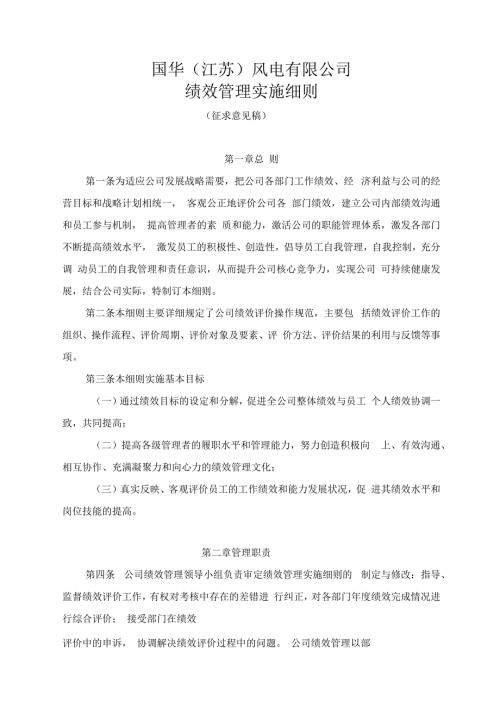 绩效管理实施细则新.docx