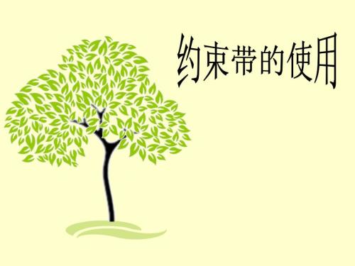约束带的使用ppt课件.pptx