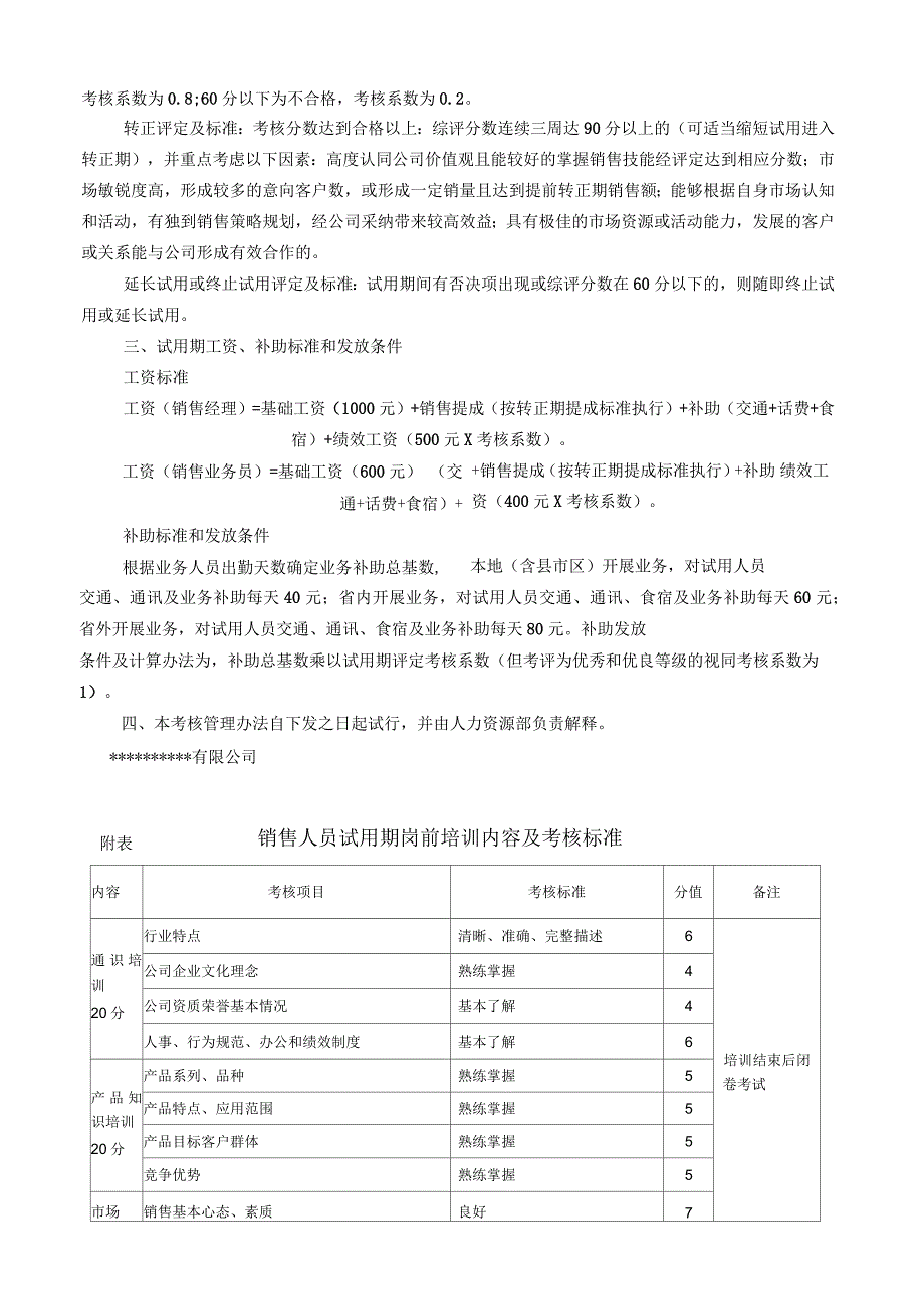 销售部员工试用期考核及工资标准.docx_第2页