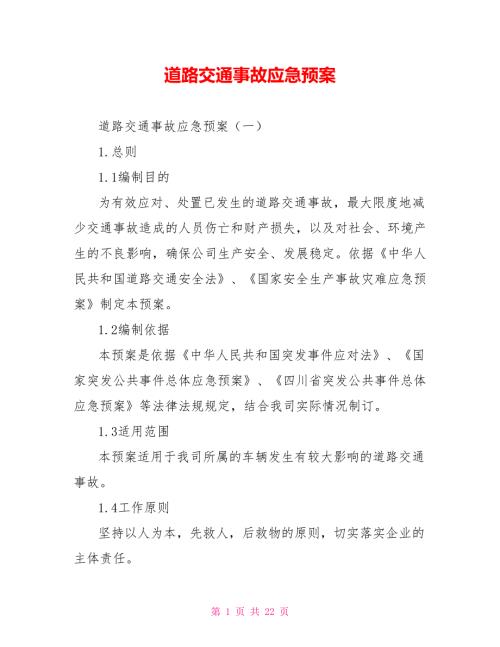 道路交通事故应急预案.doc
