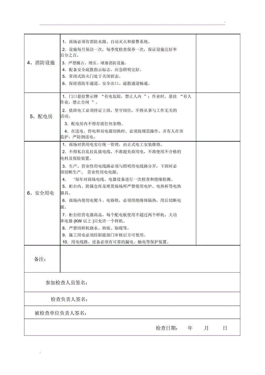 超市商场安全检查表.docx_第2页