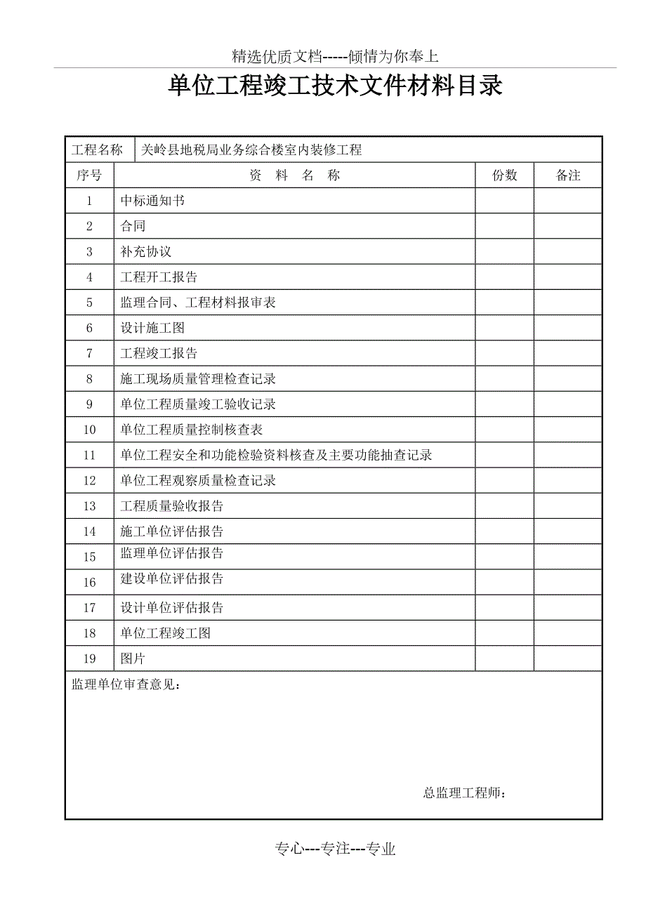 装饰装修工程验收资料表格共42页.doc_第2页