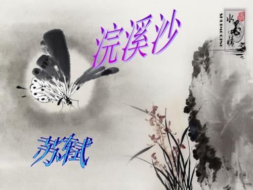 苏轼浣溪沙课件.ppt