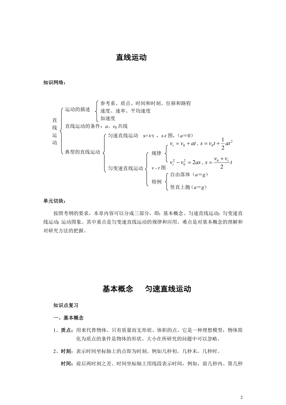 高中物理第一轮复习全套教案共25专题.doc_第2页