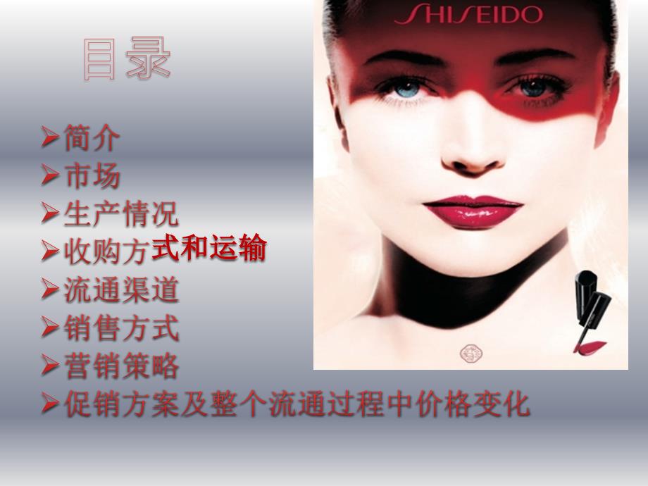 资生堂商品流通营销策略以及简介.pptx_第2页