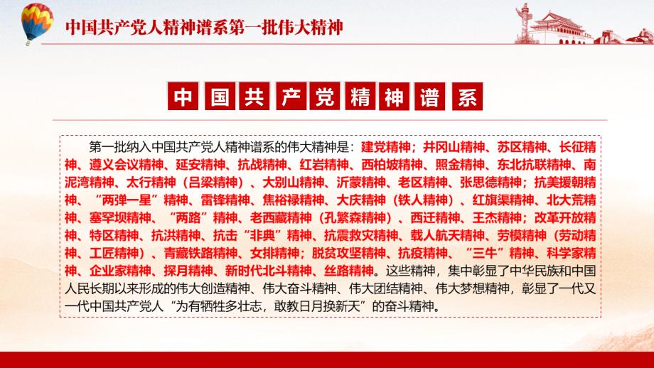 解读第一批纳入中国共产党人精神谱系的伟大精神介绍PPT课件教育.pptx_第3页