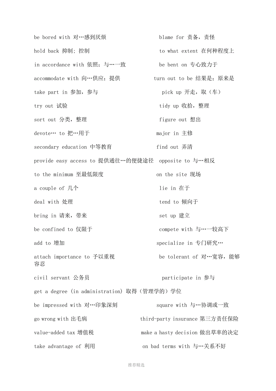 高考常用固定搭配总结Word版.doc_第2页