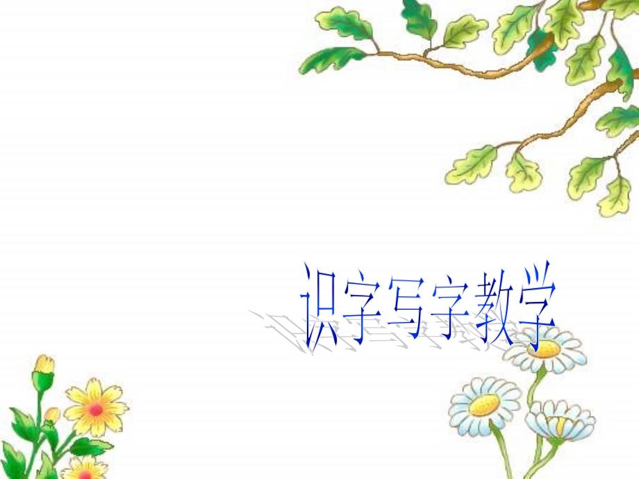 识字与写字教学课件.ppt_第1页