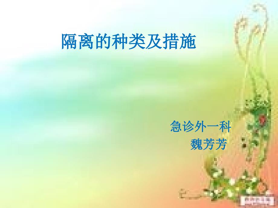 隔离的种类及措施.ppt_第1页