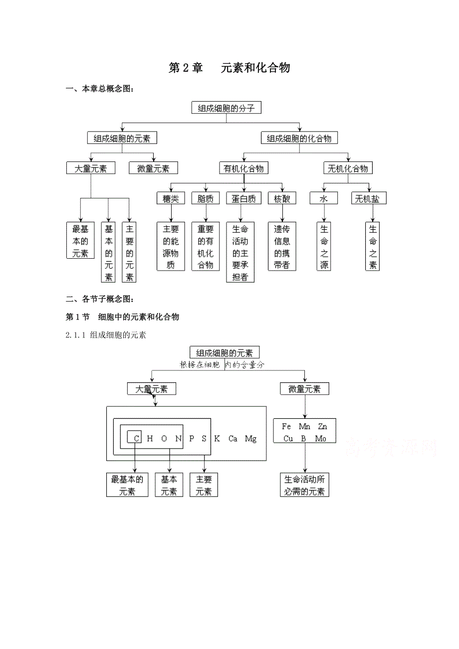 高中生物知识概念图汇总.doc_第3页