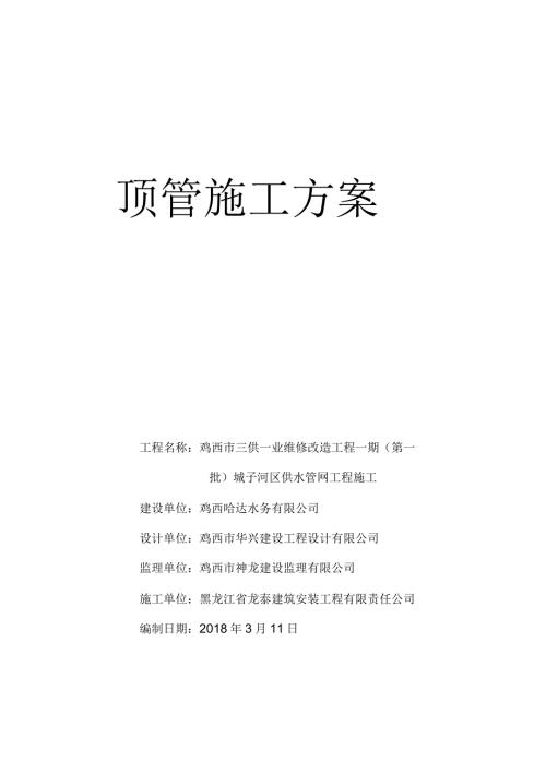 过路顶管施工方案.docx