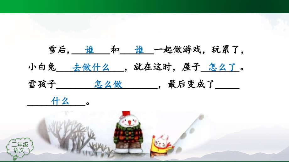 部编版二年级上册语文20雪孩子第二课时2PPT课件.pptx_第3页