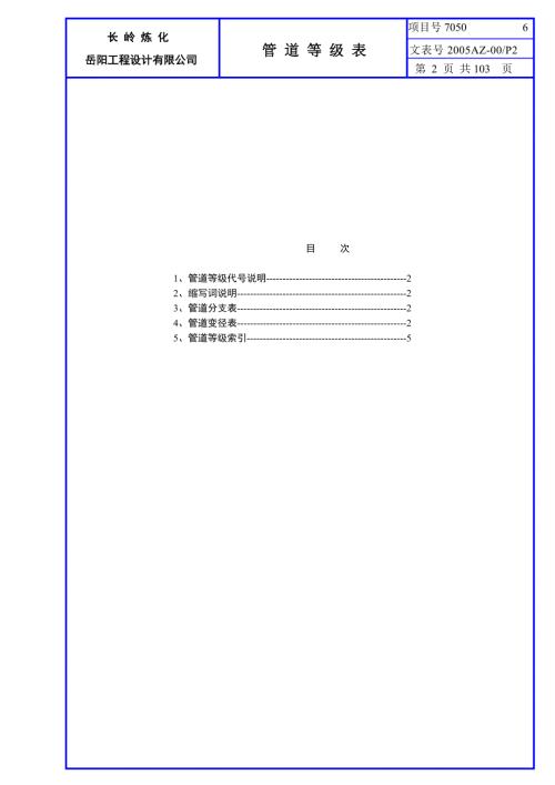 管道等级表SH利津焦化.doc