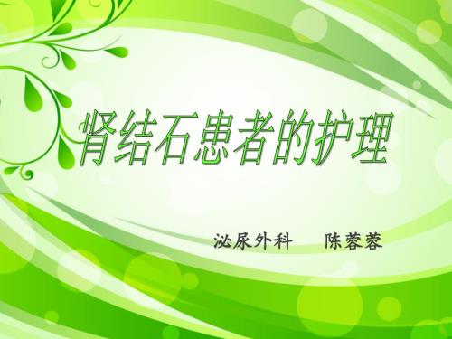 肾结石患者的护理.ppt