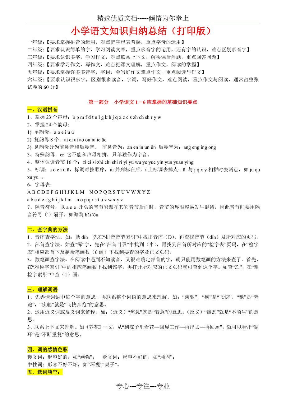 部编版超详小学语文知识点归纳汇总.doc_第1页