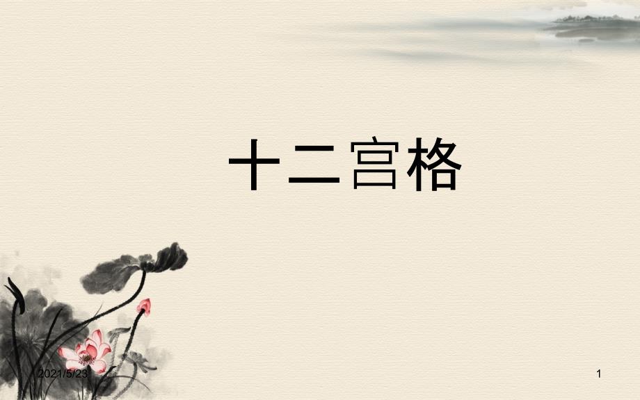 诗词大会训练题库十二宫格.pptx_第1页