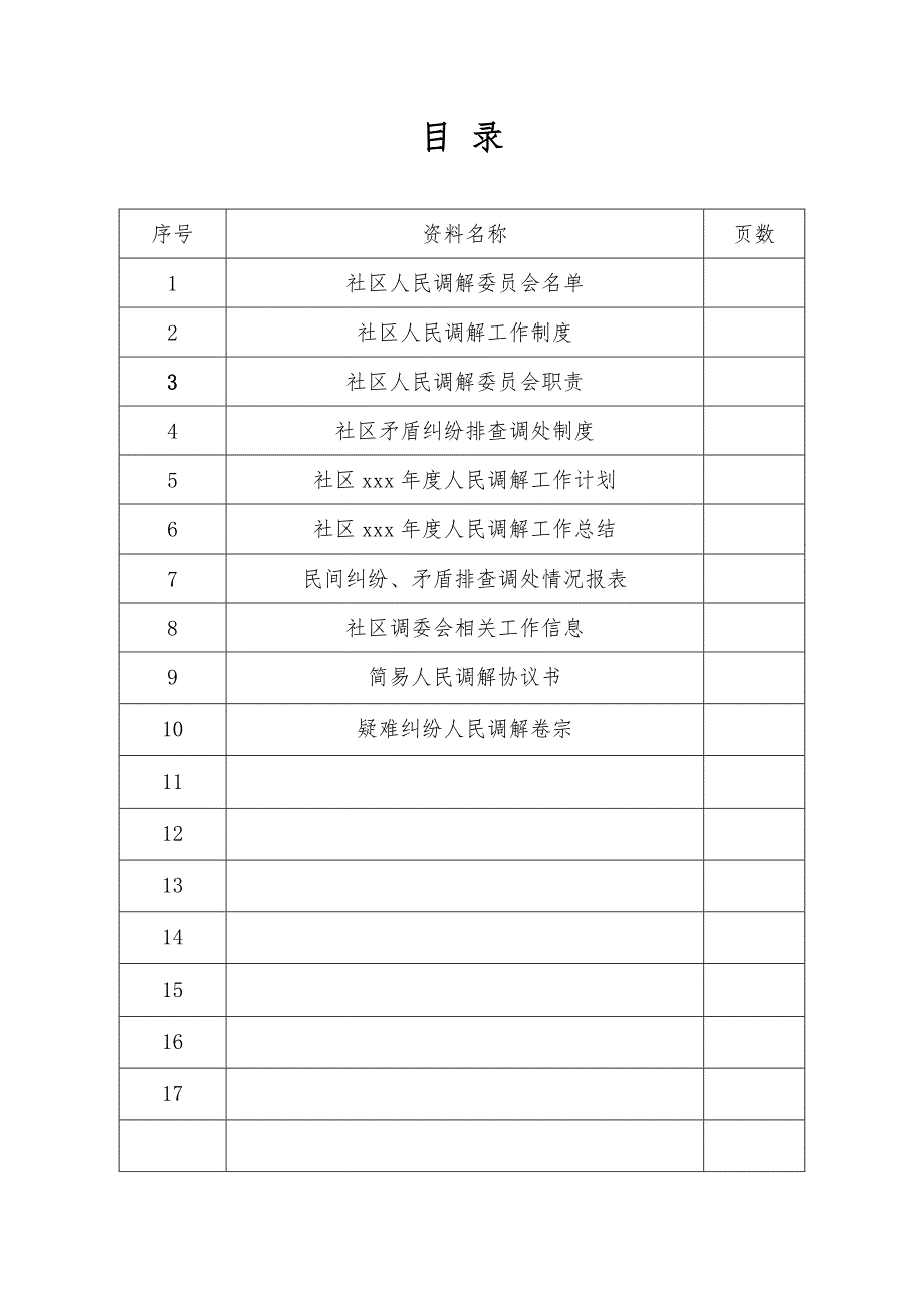 社区人民调解工作台账.doc_第2页