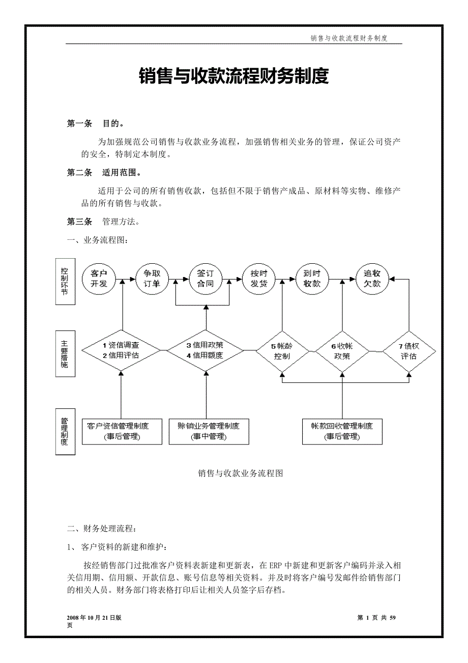 销售与收款流程财务制度.doc_第1页