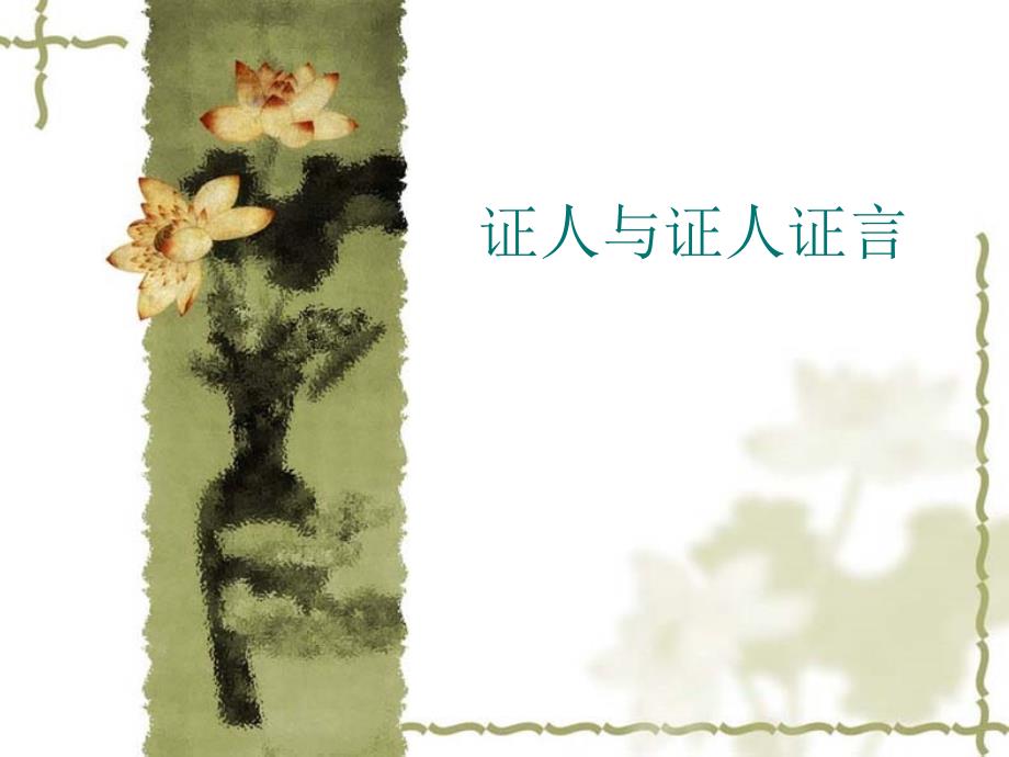 证人与证人证言PPT课件.ppt_第1页