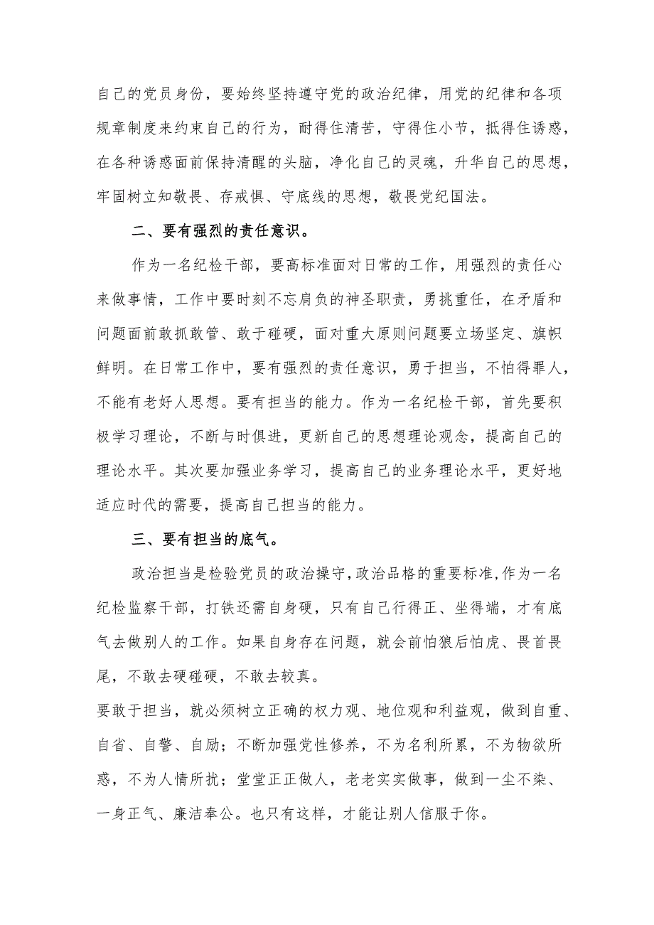 纪检监察干部队伍教育整顿学习心得体会范文四篇.docx_第2页