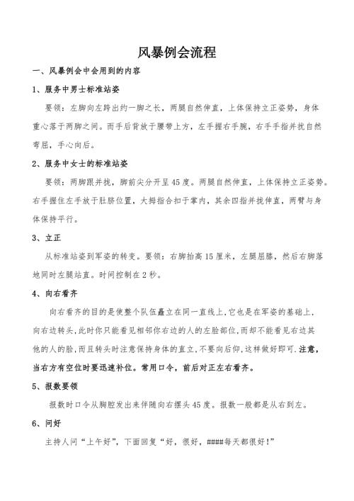 风暴例会流程.doc