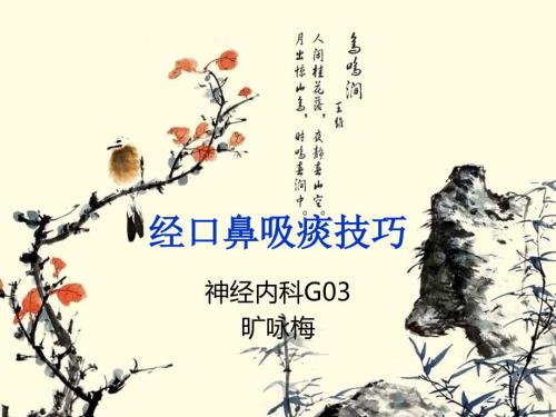 经口鼻吸痰术ppt课件.ppt