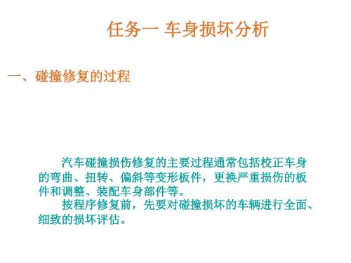车身损坏分析PPT课件.ppt