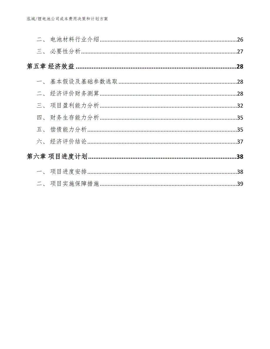 锂电池公司成本费用决策和计划方案参考.docx_第3页