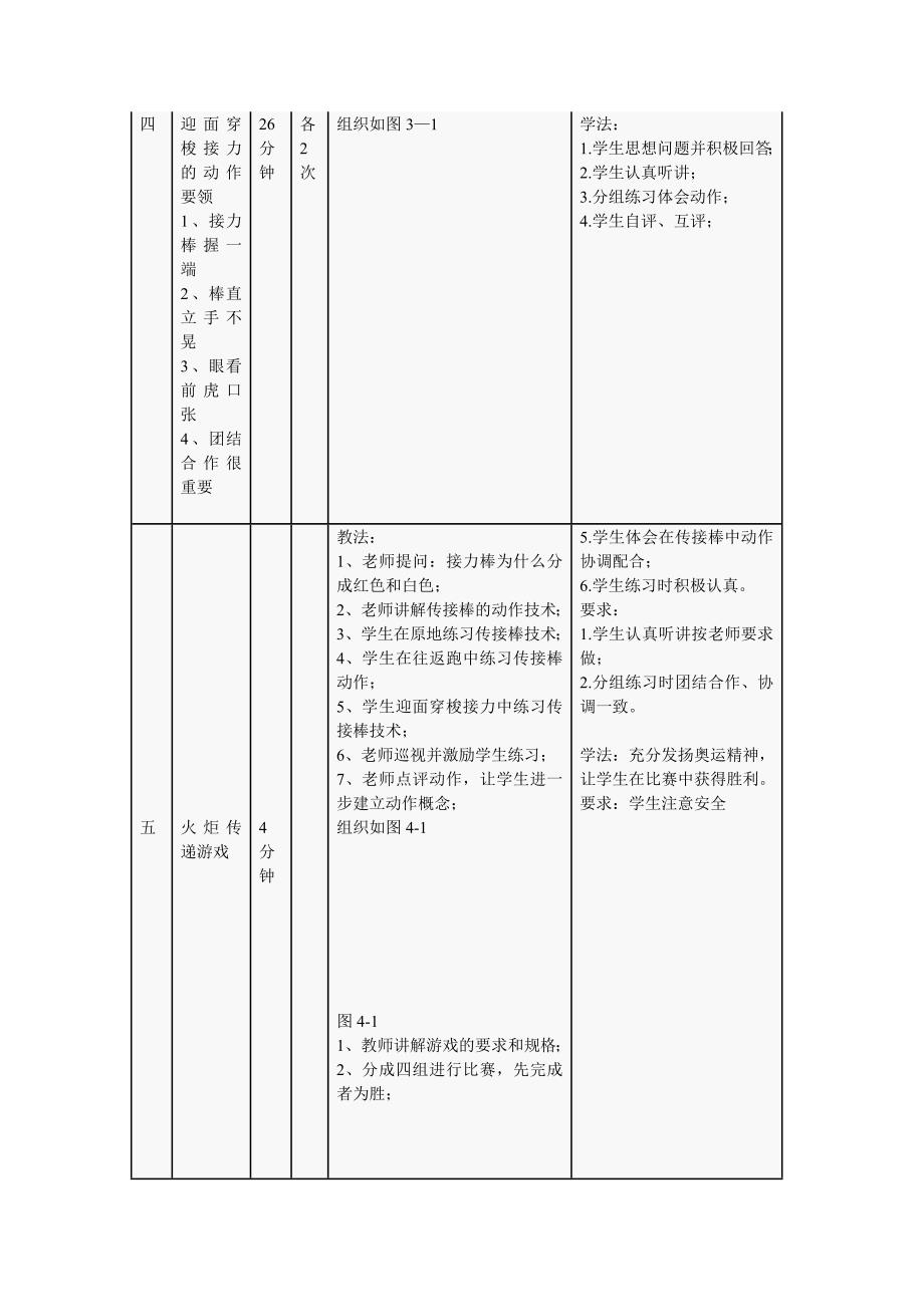 迎面接力交接棒技术教学设计.doc_第3页