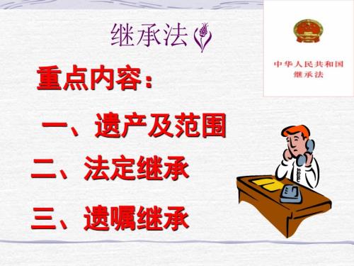 继承法课件培训讲座课件PPT.ppt