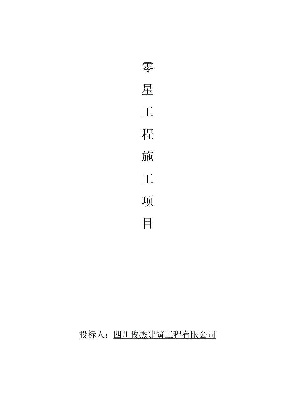 零星工程施工方案改.doc_第1页