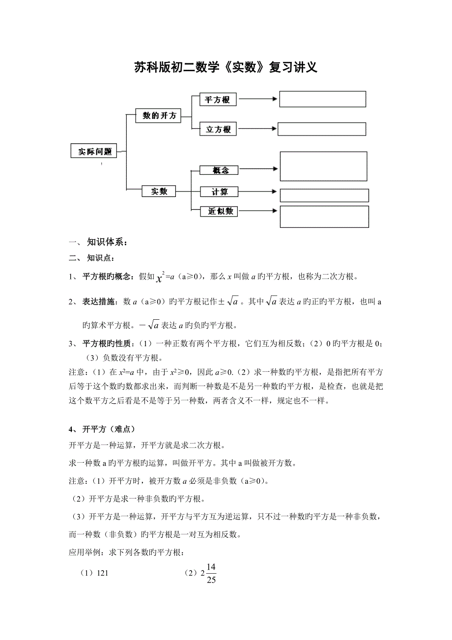 苏科版八年级上期末复习讲义实数.doc_第1页