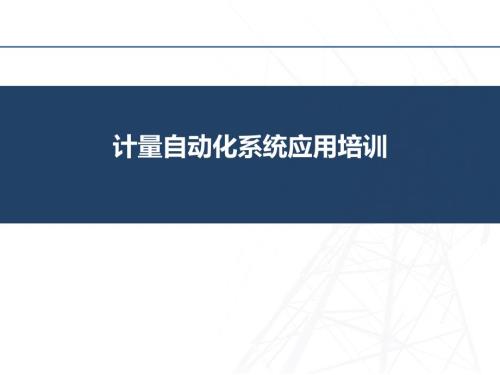计量自动化系统介绍.ppt