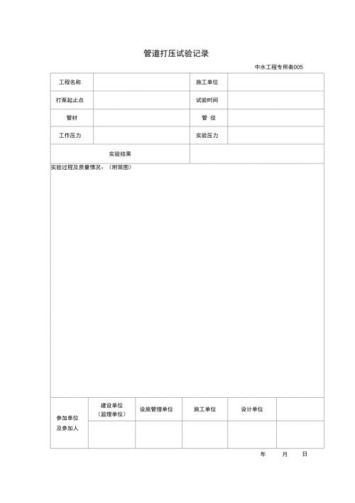 管道打压试验记录.doc