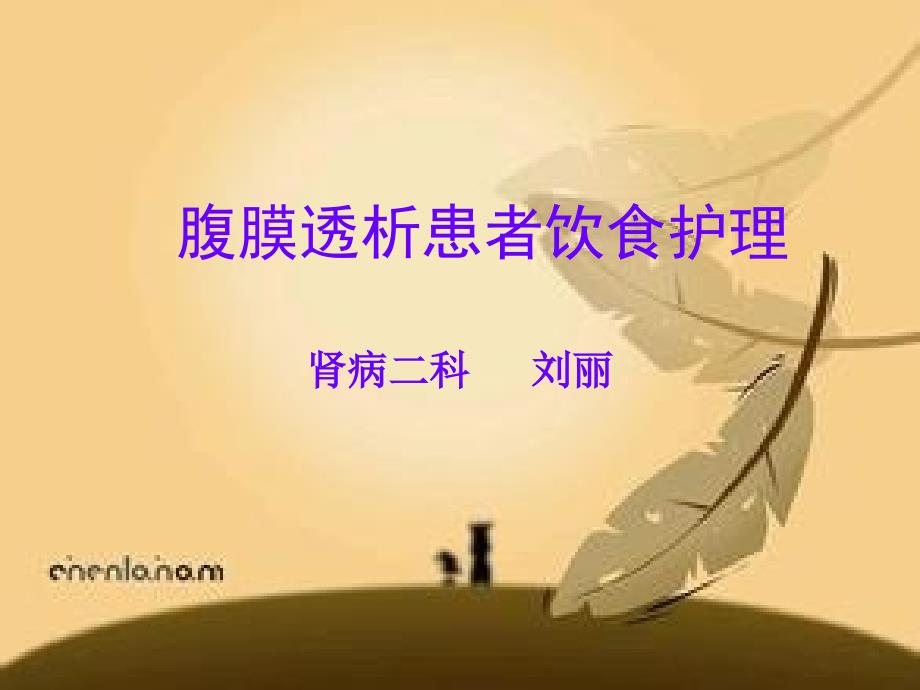 腹膜透析患者饮食护理PPT课件.ppt_第1页