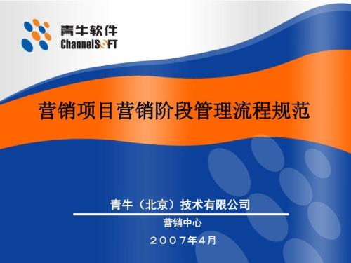 营销项目管理流程PPT课件.ppt