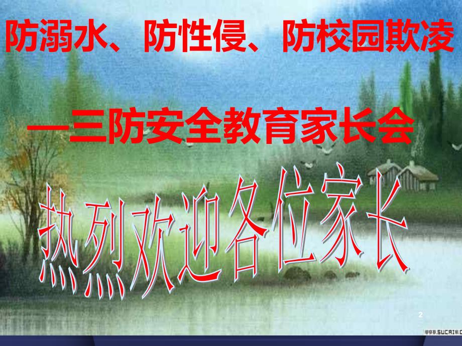 防溺水防性侵防欺凌安全教育家长会ppt课件.ppt_第2页