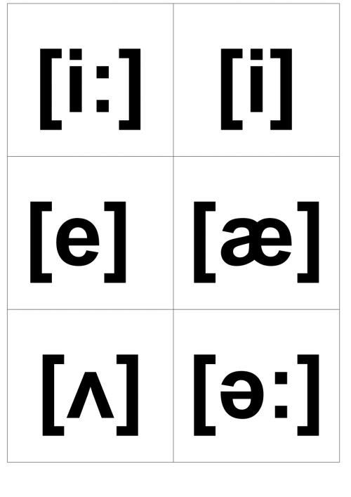 英语国际音标卡片附音标相对的字母组合.doc