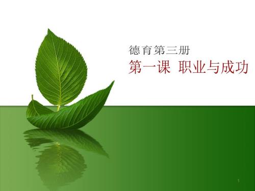 职业道德是从业之本ppt课件.ppt
