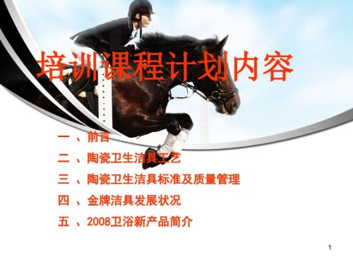 陶瓷卫生洁具工艺PPT课件.ppt