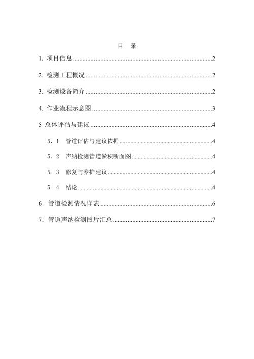 管道声纳检测报告模板.doc