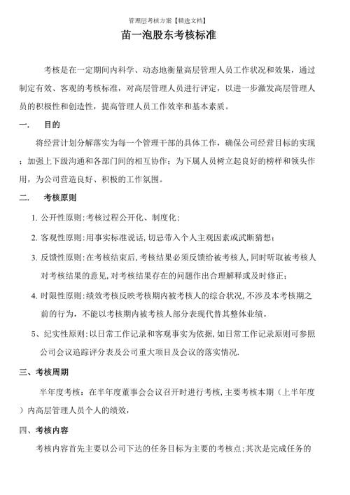 管理层考核方案精选文档.doc